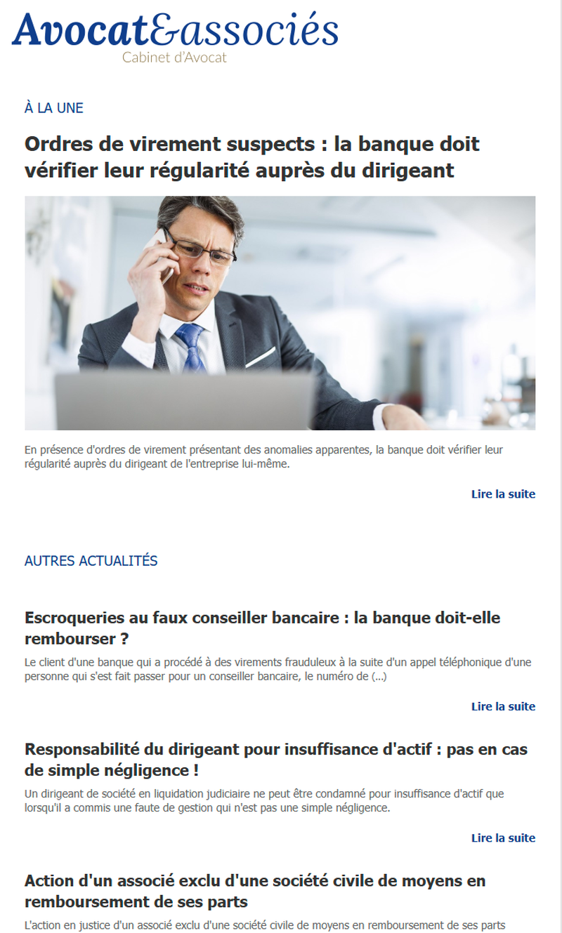 Newsletter avocat