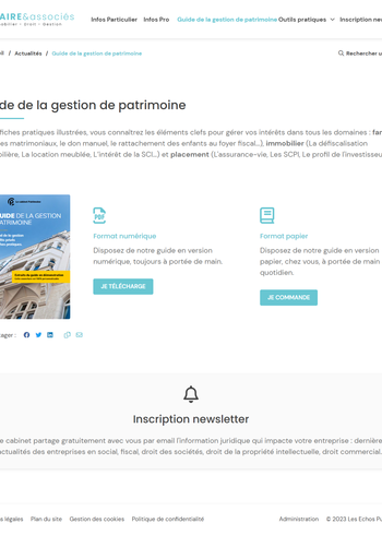 Guide de la gestion de patrimoine